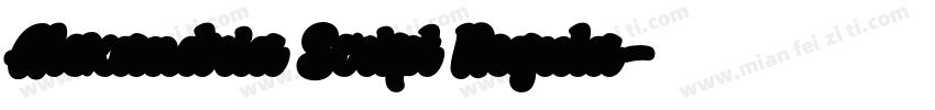 Alexandria Script Regula字体转换